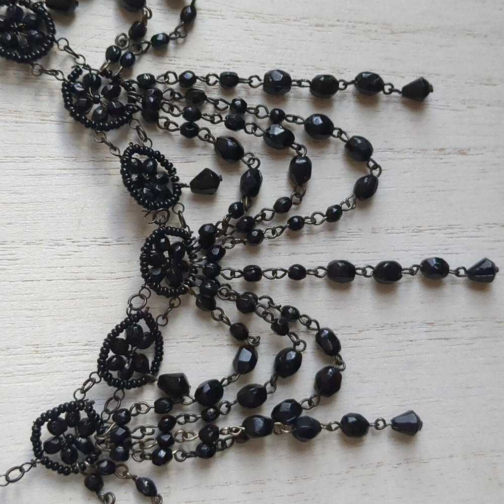 🖤Black Dramatic Crystal Choker - Picture 2 of 6